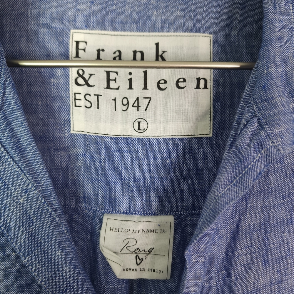 Frank & Eileen Rory Famous Blue Lived-in Linen Maxi Dress - Picture 5 of 10